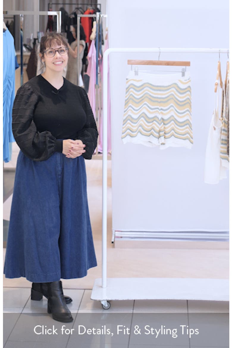Openwork Knit Shorts video