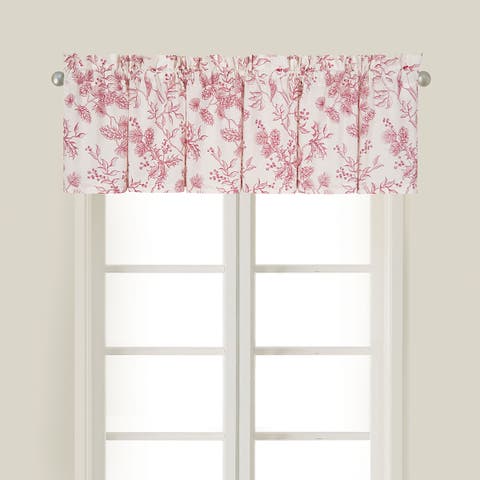 Evergreen Toile Red Valance Collection