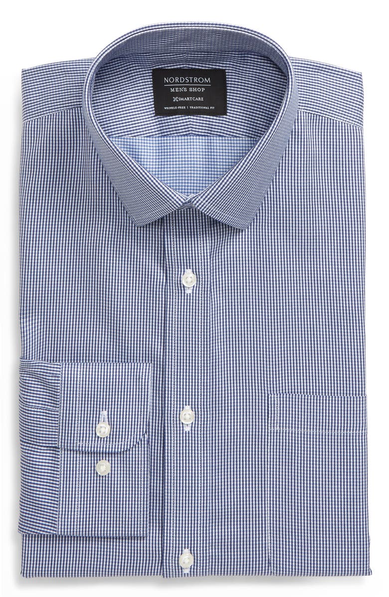 NORDSTROM MEN'S SHOP Nordstrom Smartcare<sup>™</sup> Traditional Fit Check Dress Shirt, Alternate, color, 