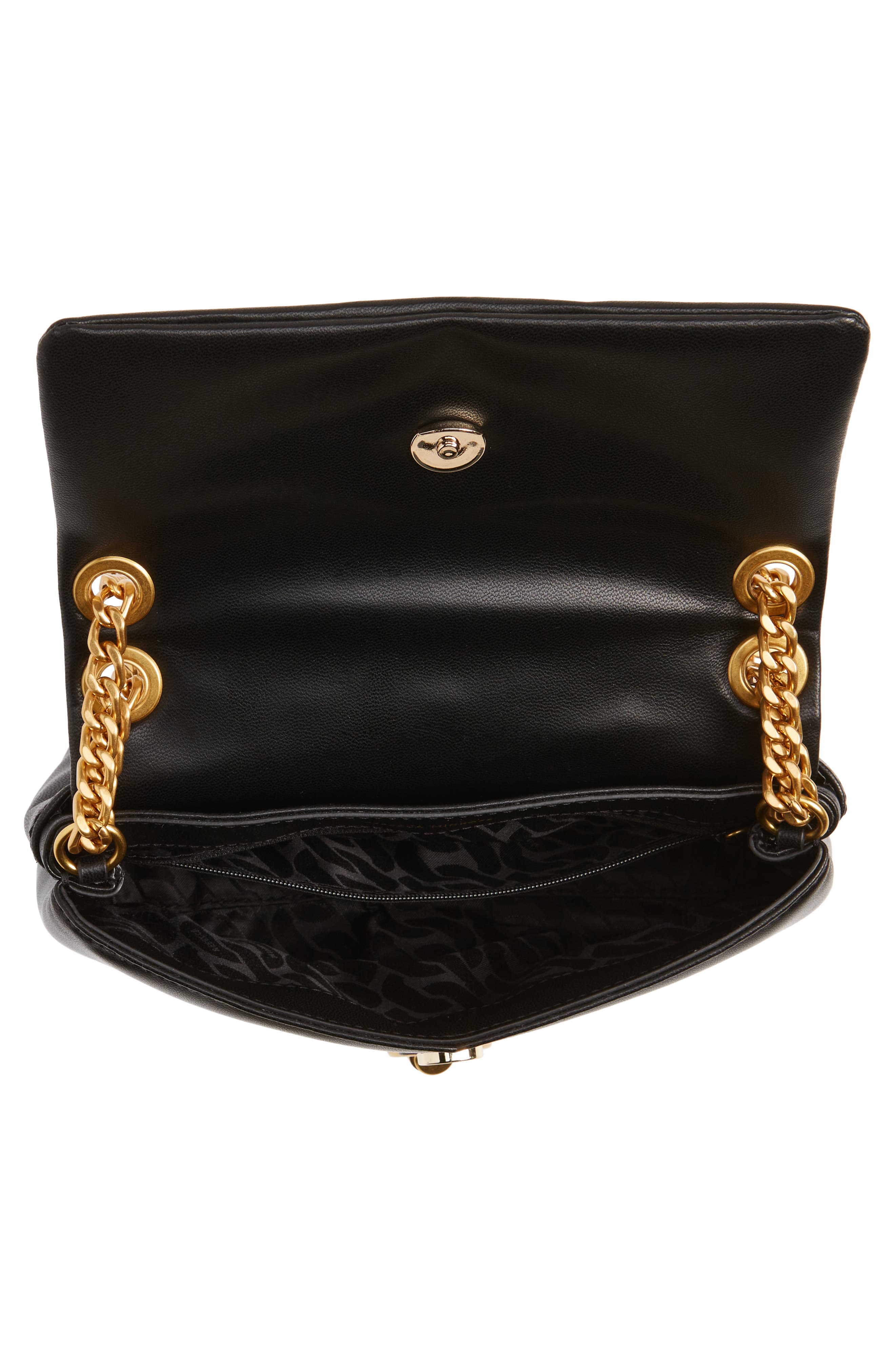 Rebecca Minkoff Edie Stud Quilted Leather Convertible Crossbody Bag, Alternate, color, 