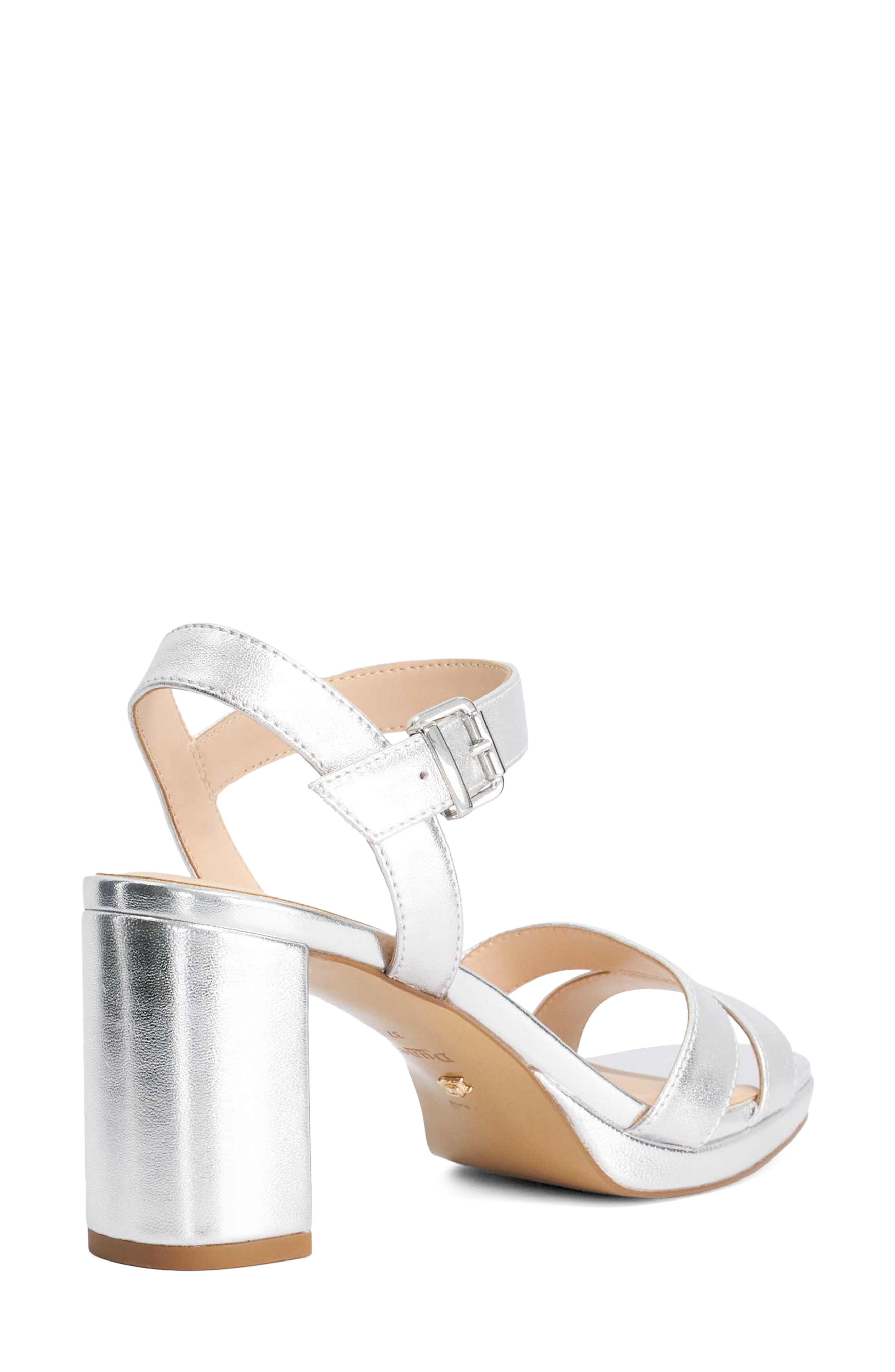 Manifesting Platform Sandal, Alternate, color, SILVER