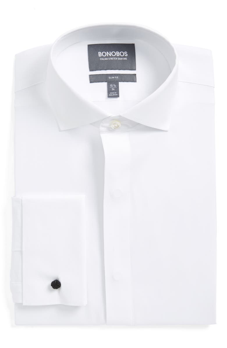 Bonobos Capstone Stretch Slim Fit Tuxedo Shirt, Alternate, color,