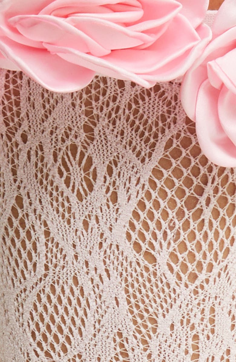 HIGH HEEL JUNGLE Rosetta Lace Crew Socks, Alternate, color, 