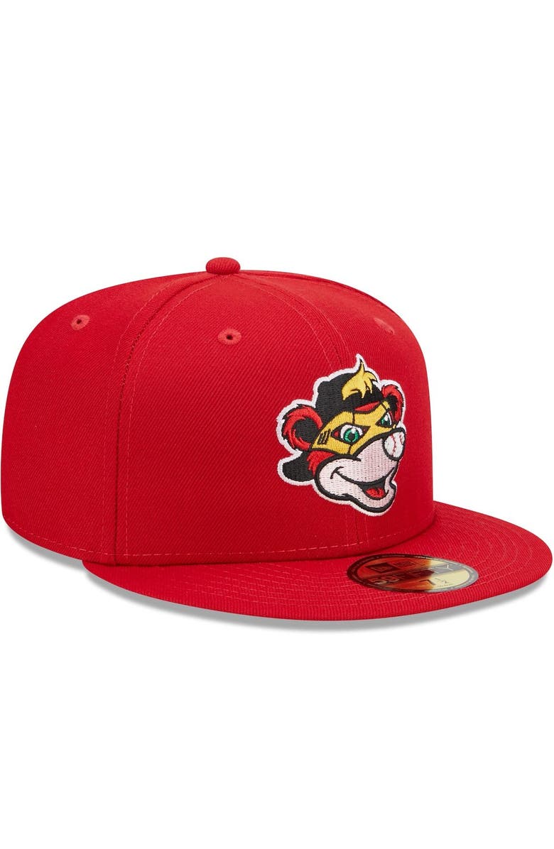 New Era Men's New Era Red Indianapolis Indians Marvel x Minor League 59FIFTY Fitted Hat, Alternate, color, Red