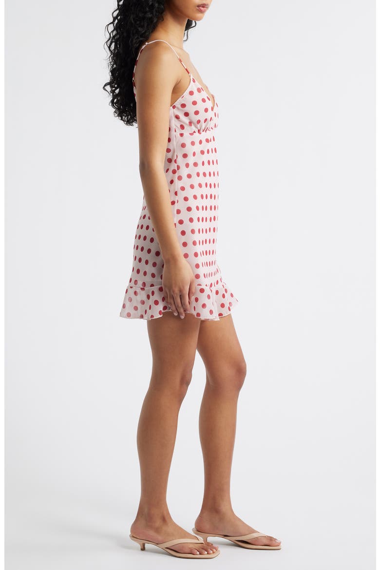 Butterfly Polka Dot Sundress, Alternate, color, PINK