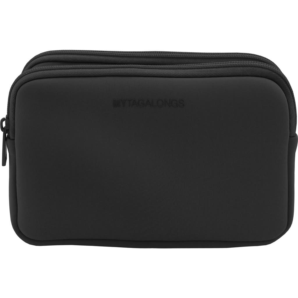 Mytagalongs Double Zip Easy View Zip Pouch In Black