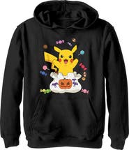 POKEMON Boy's Pokemon Halloween Pikachu Candy Bag  Pull Over Hoodie