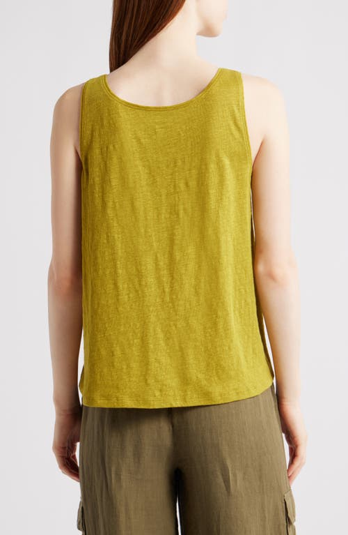 Eileen Fisher Organic Linen Tank In Golden Pear
