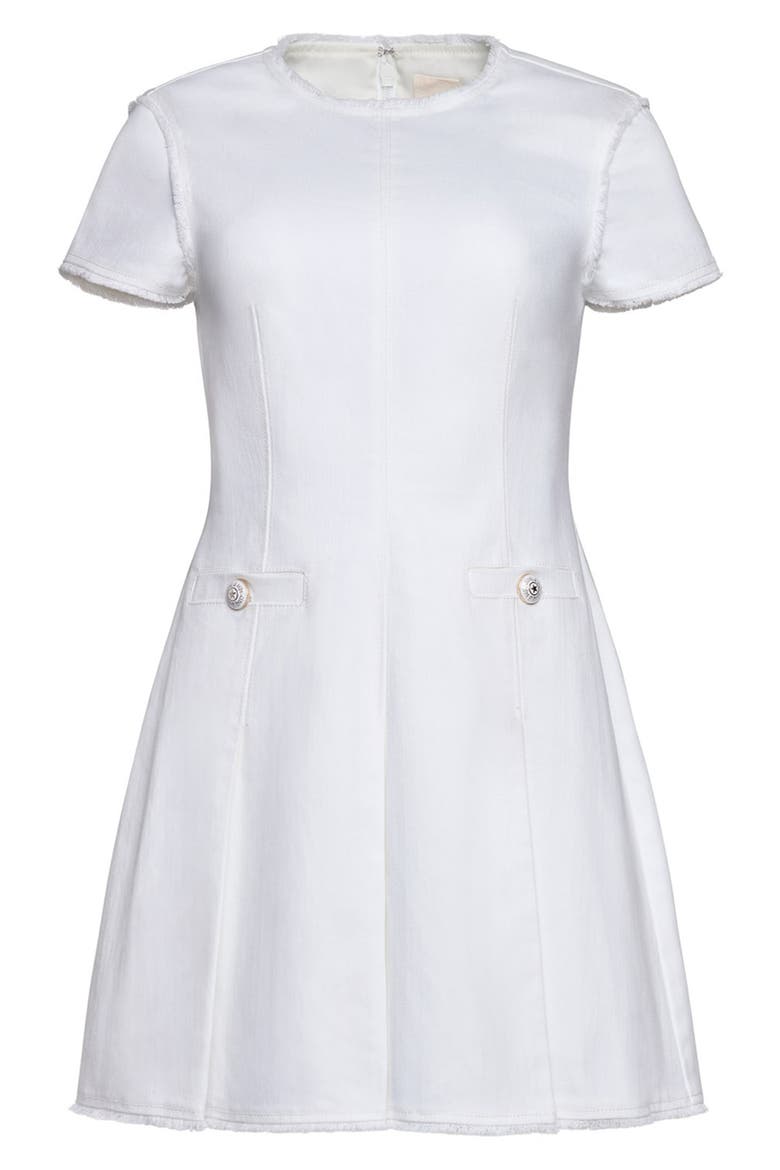 Nova Stretch Denim Minidress, Alternate, color, WHITE