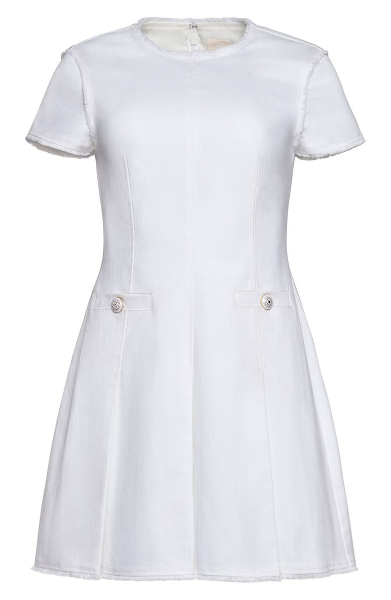 Cinq à Sept Nova Stretch Denim Minidress, Alternate, color, White