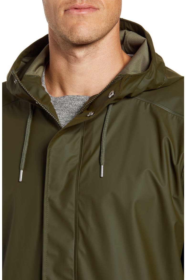 Moss Waterproof Raincoat, Alternate, color, FOREST NIGHT