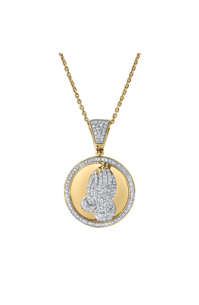 LuvMyJewelry Virtue 10K Gold Diamond Pendant - 0.85 CT, Alternate, color, 10K Yellow Gold