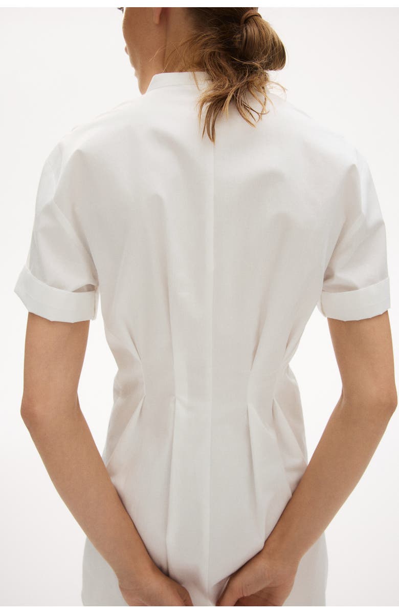 H&M Waisted Shirt Dress, Alternate, color, White