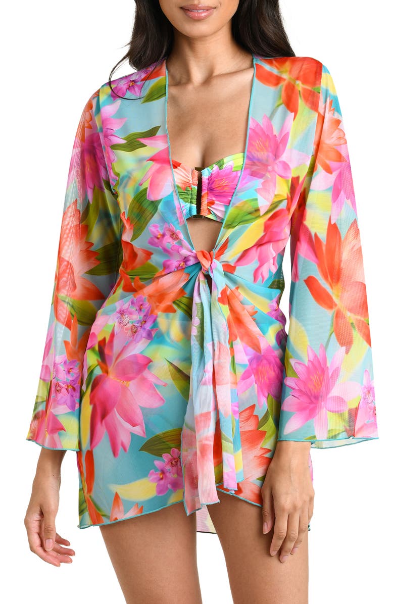 La Blanca Sunset Botanica Mini Cover-Up, Main, color,
