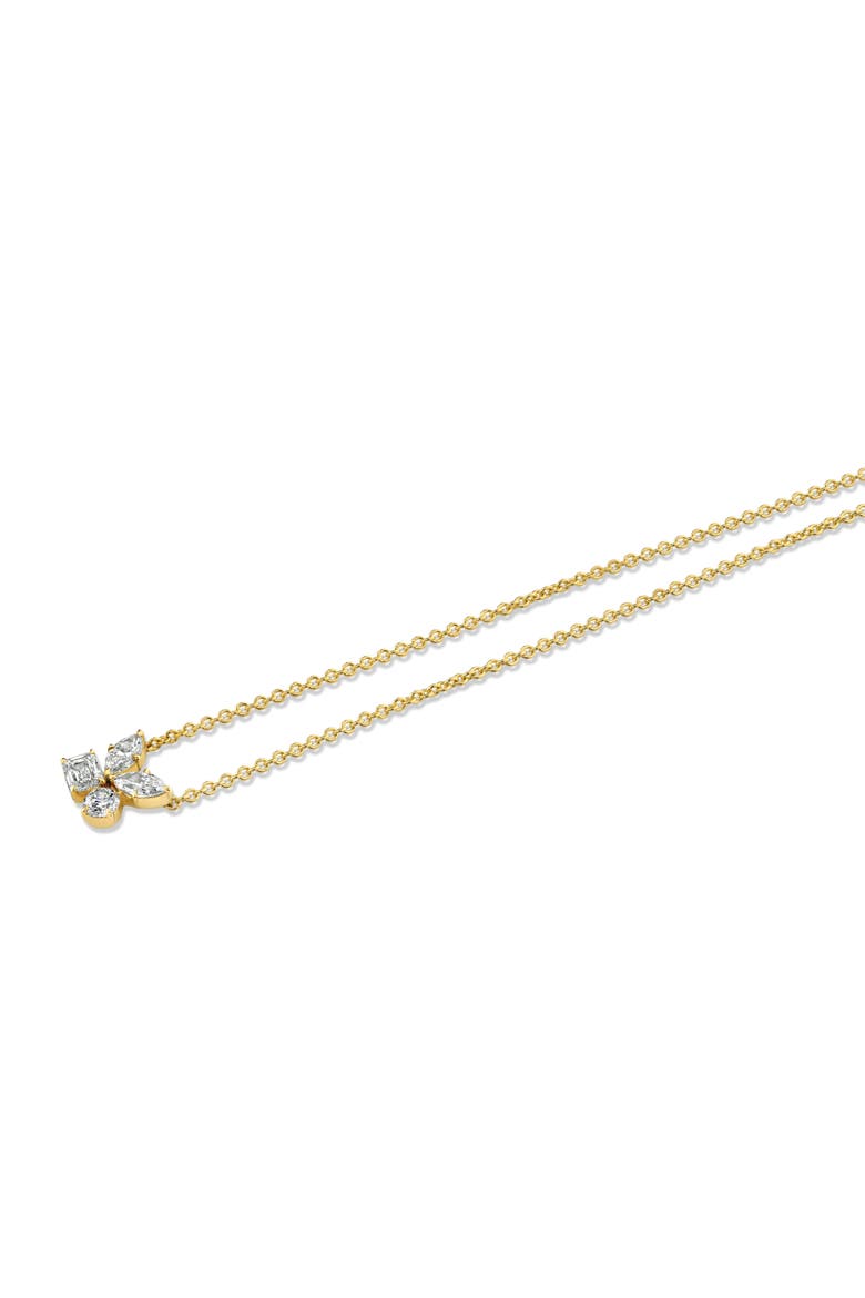 Montage Cluster Necklace, Alternate, color, Yellow Gold