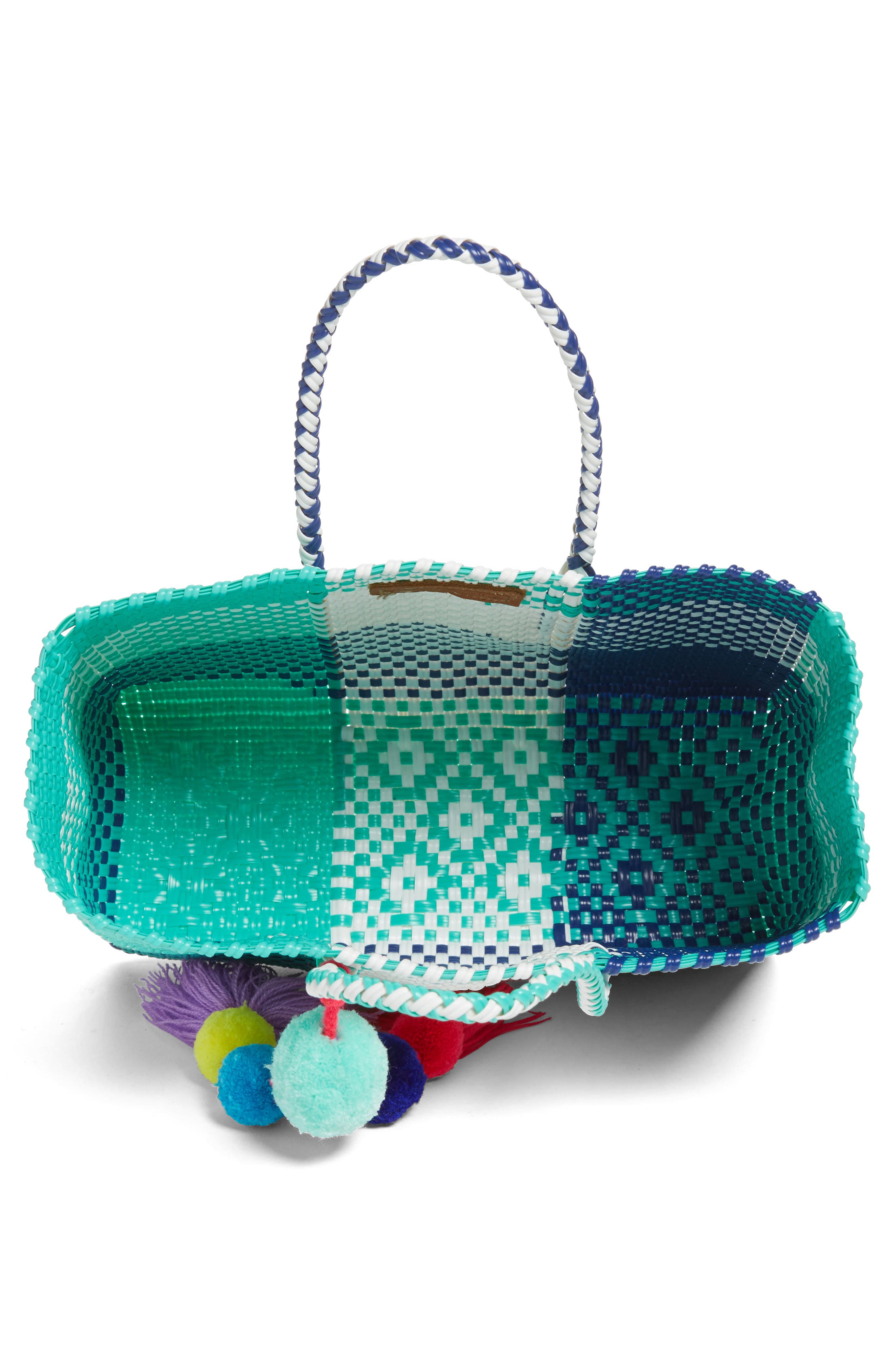 Mini Stella Tote, Alternate, color, BLUE PLAID