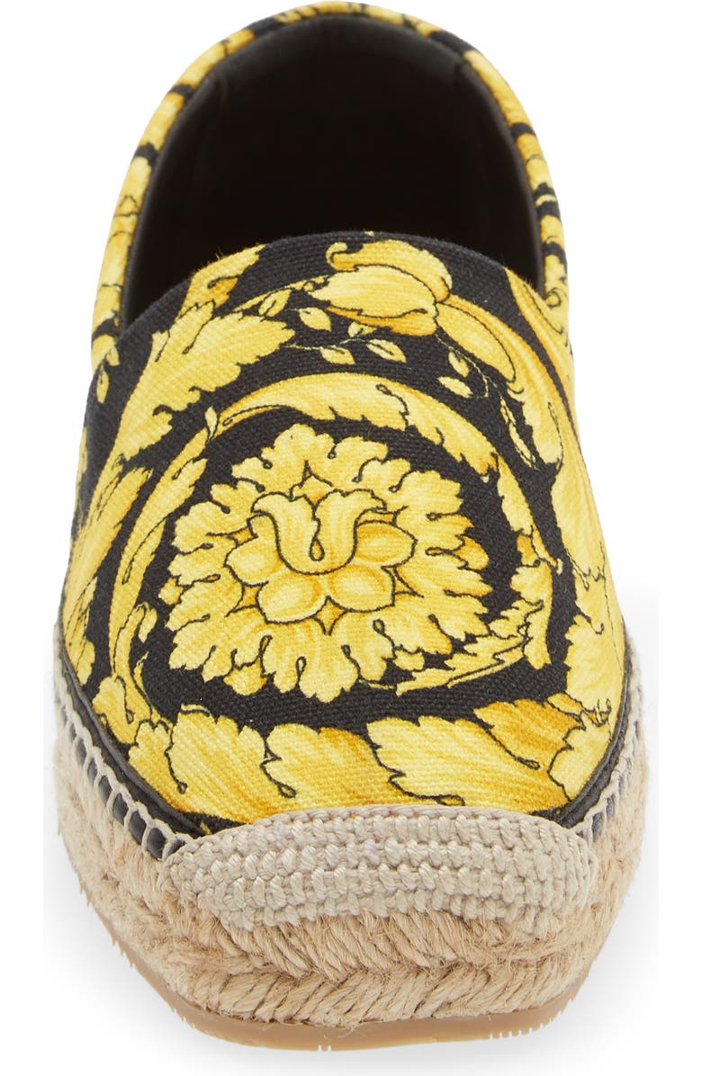 Versace Barocco Print Espadrille, Alternate, color,