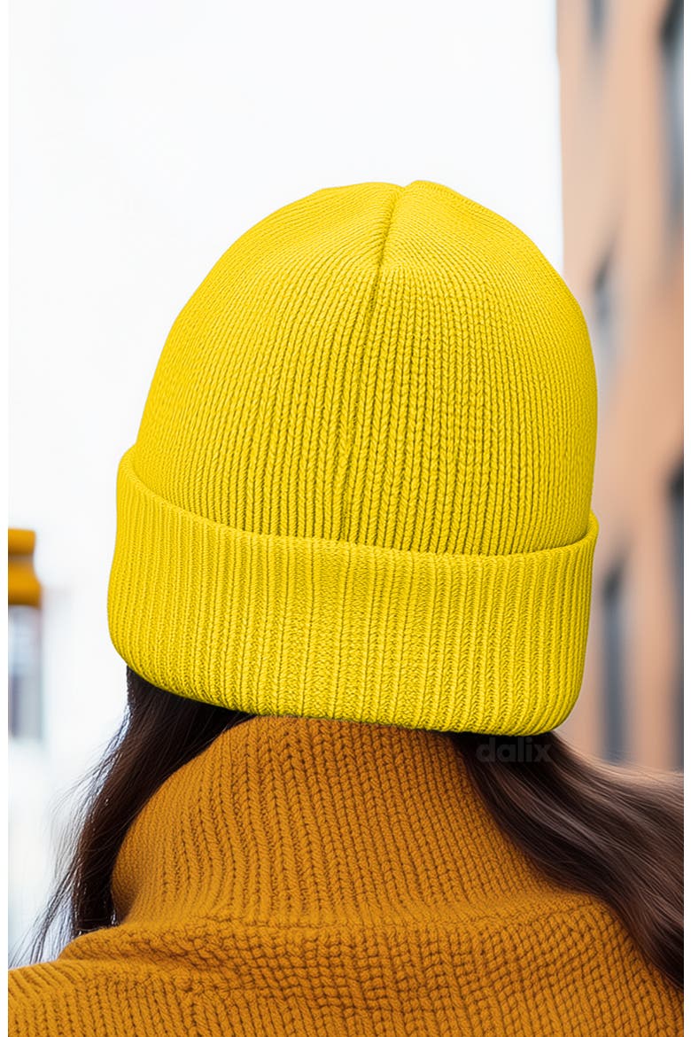 Coffee Martini Beanie Cap, Alternate, color, Yellow