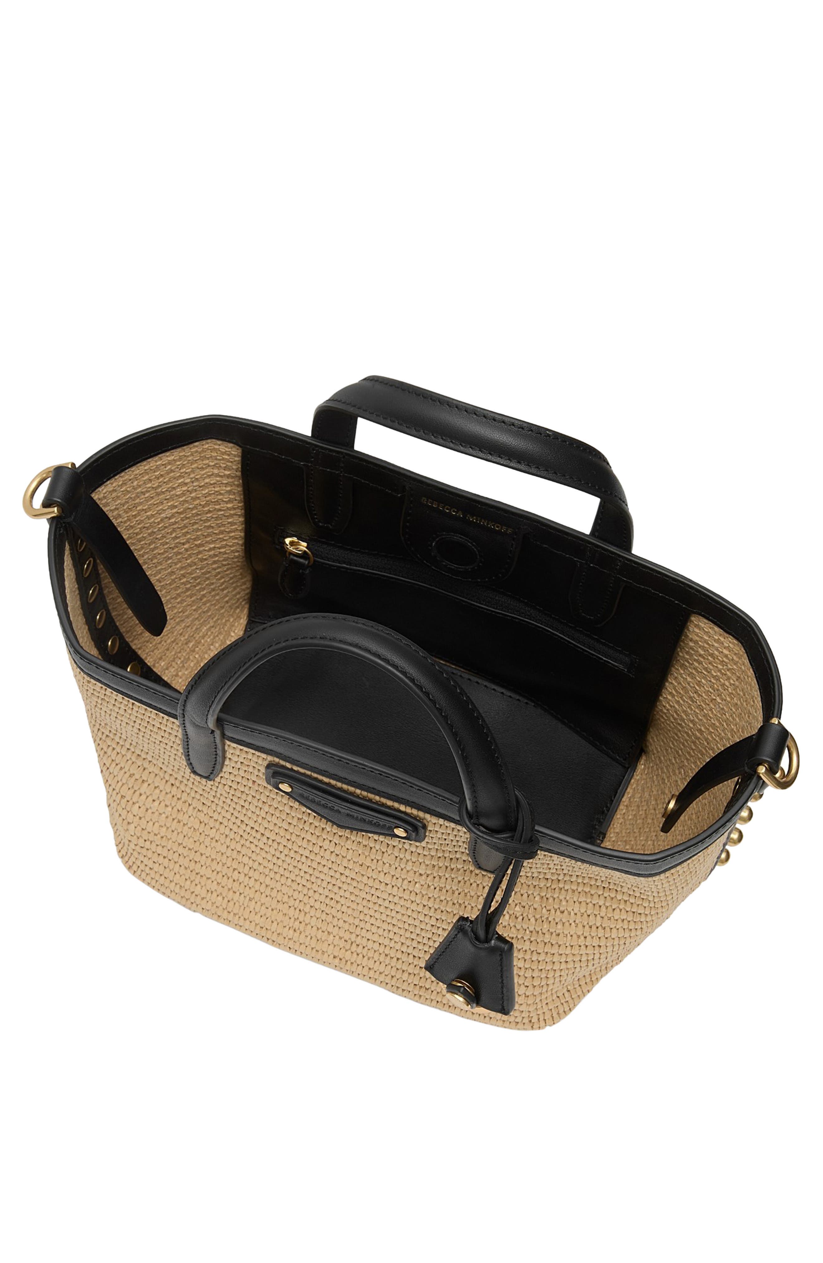 Rebecca Minkoff Small Riley Tote, Alternate, color, Natural