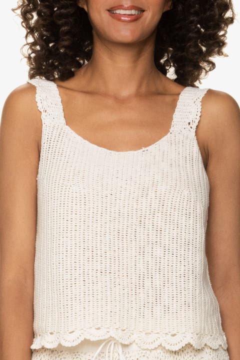 Scallop Crochet Tank