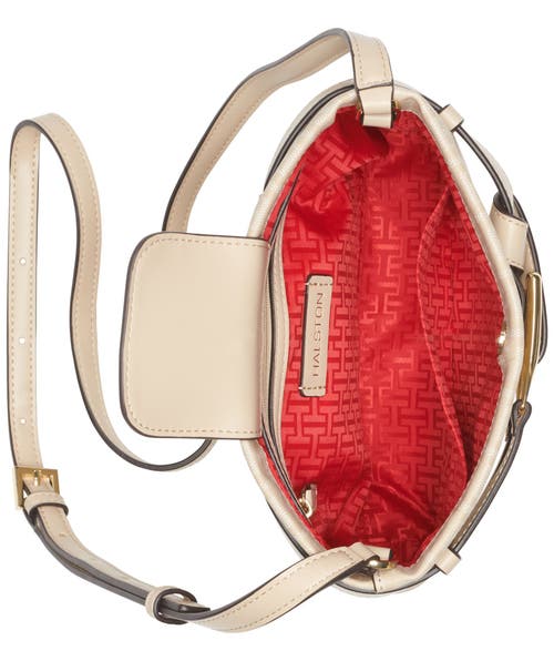 Shop Halston Tasha Crossbody Bag In Desert Sand/cream