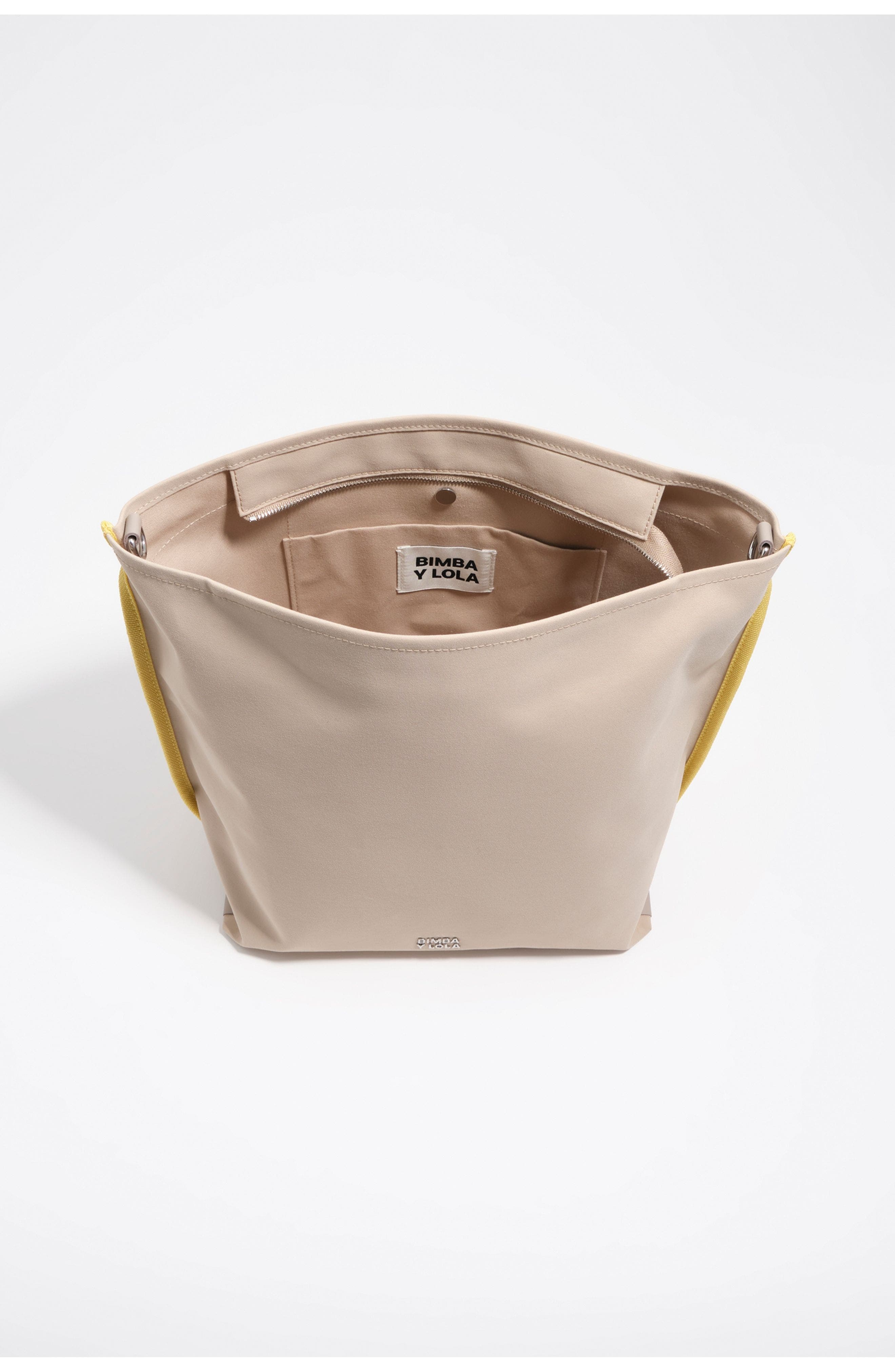 Medium Gabardine Carlino bag, Alternate, color, SAND