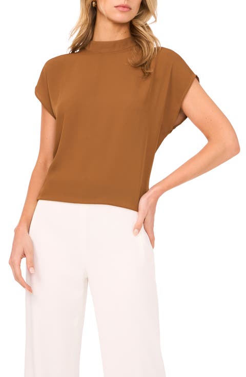 無料配送 ◆ RRACE ◆ Cowl Neck Cap Sleeve Blouse JOAU 2024 Women's Summer Business Casual Elegant Cowl Neck