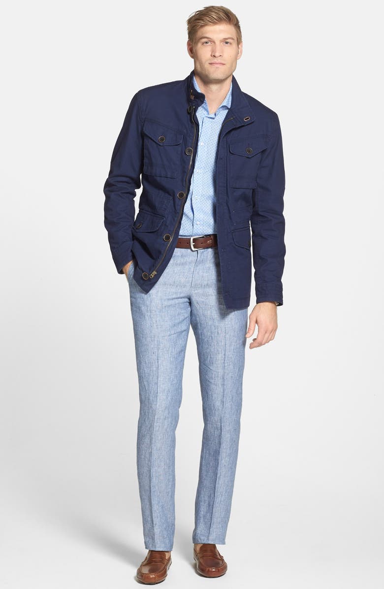 Timberland 'Mount Clay' Regular Fit Waterproof Cargo Bomber Jacket, Alternate, color, 