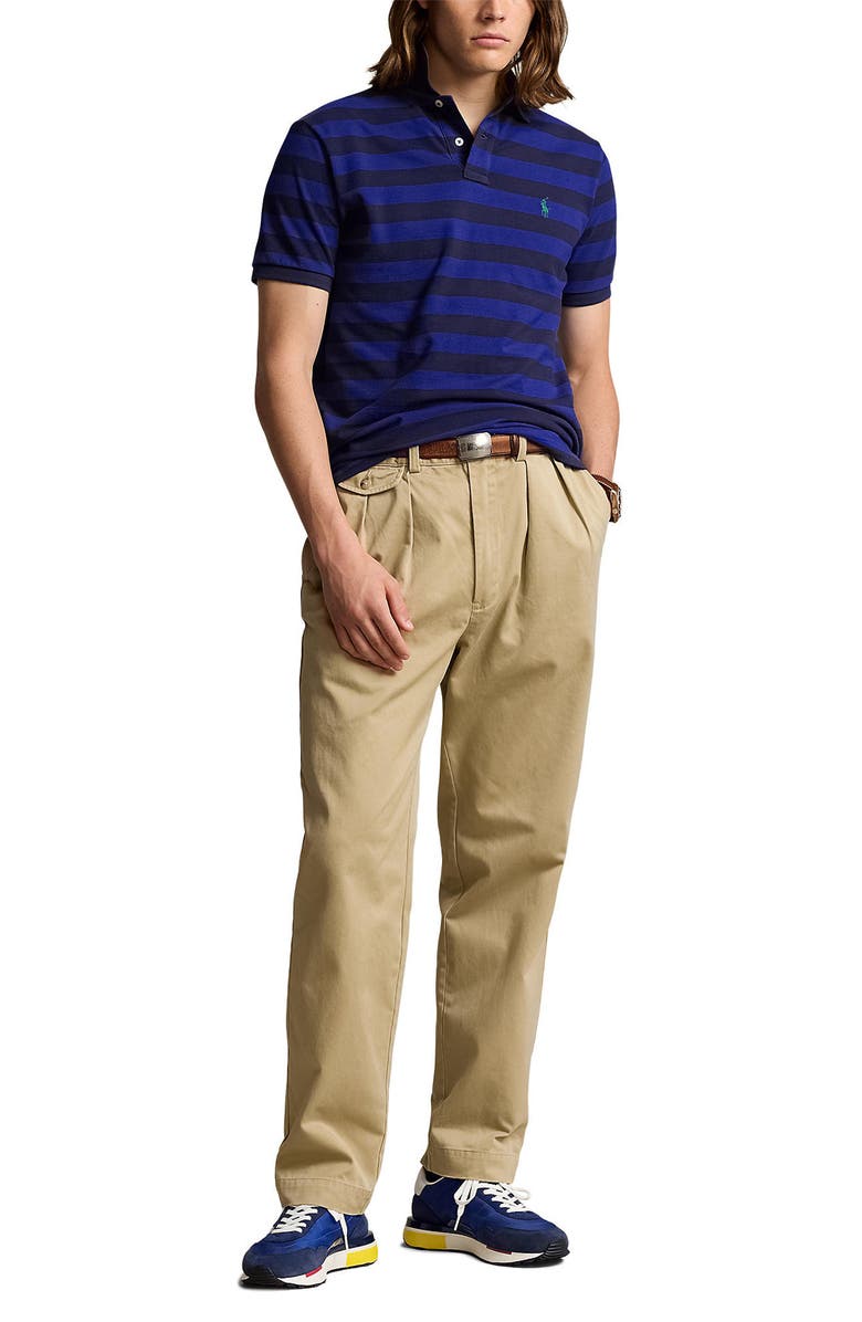 Polo Ralph Lauren Stripe Cotton Piqué Polo, Alternate, color, 