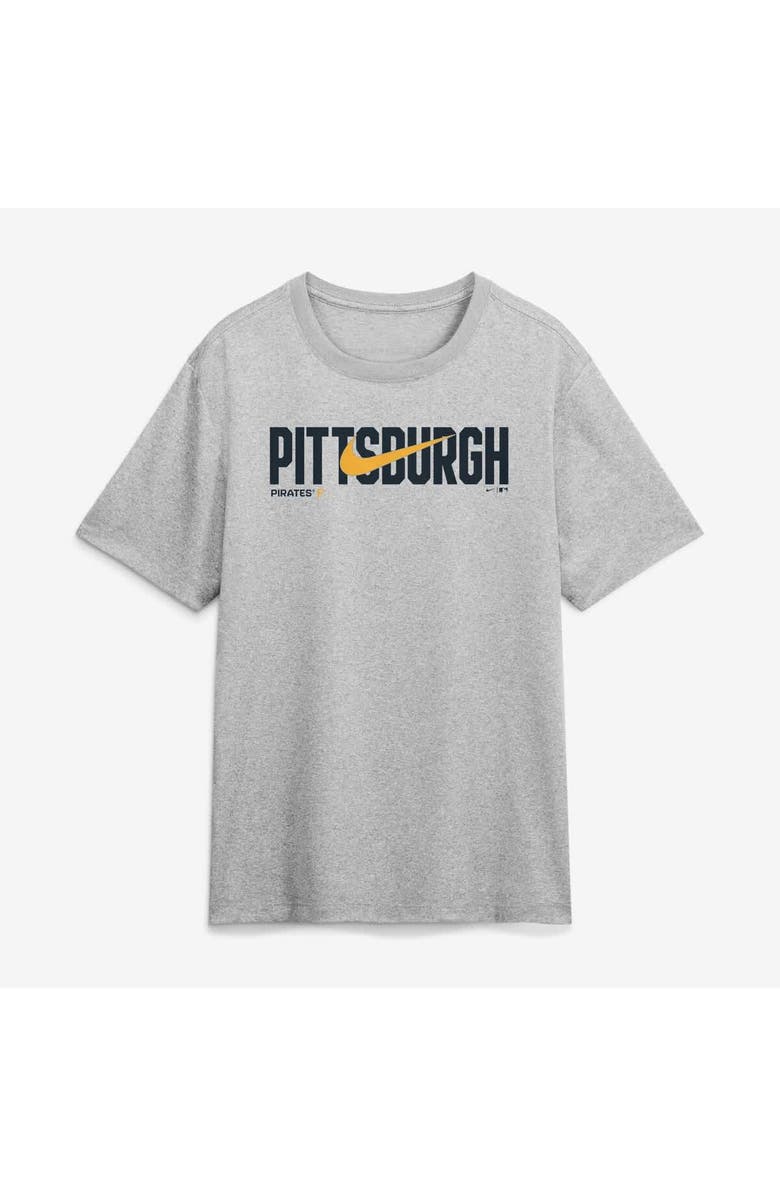 Nike Men's Nike Heather Gray Pittsburgh Pirates Swoosh Legend Dri-FIT T-Shirt, Alternate, color, Heather Gray