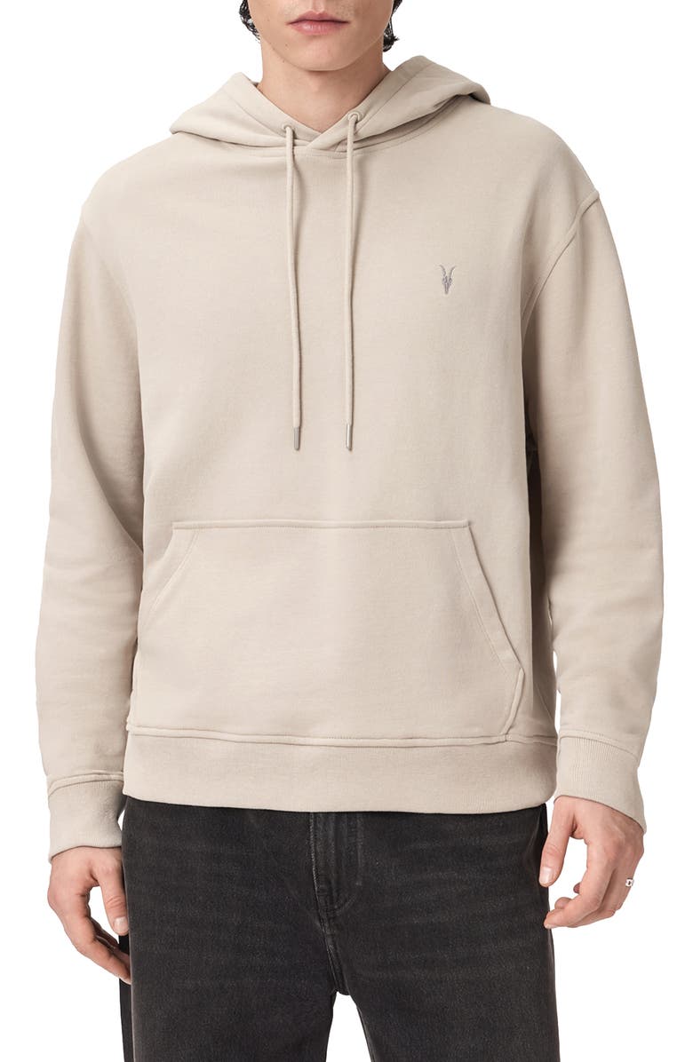 AllSaints Asher Hoodie Sweatshirt, Main, color, Sandstone Brown