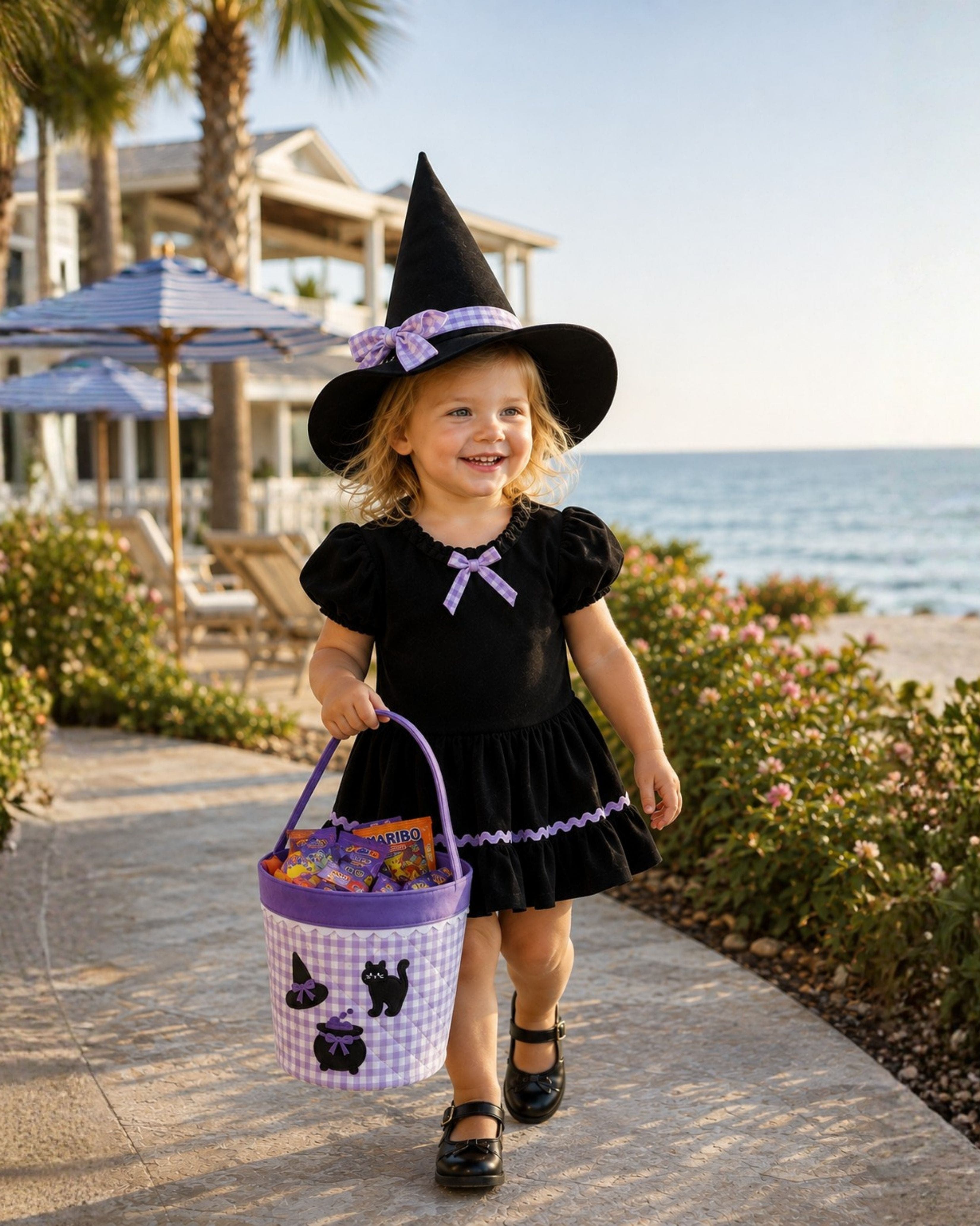 Witching Hour Trick-Or-Treat Tote, Alternate, color, Purple/Black