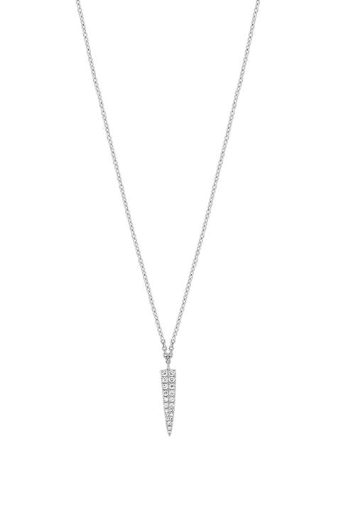 18K White Gold Pavé Diamond Pendant Necklace - 0.09ct. (Nordstrom Exclusive)