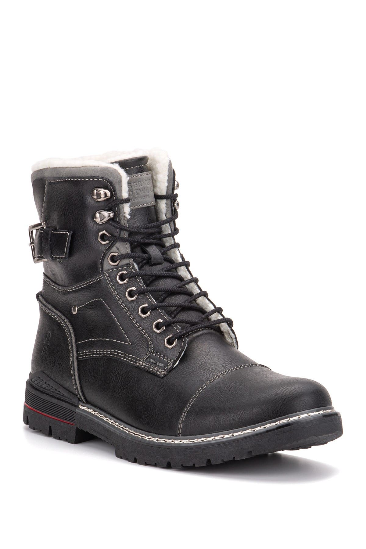 RESERVE FOOTWEAR Cavalier Faux Shearling Lined Boot, Main, color, 