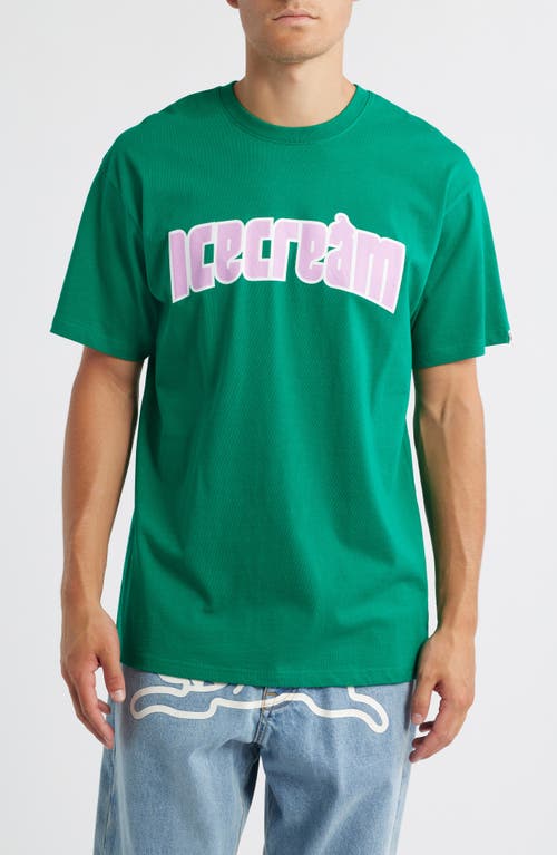 Icecream Vanilla Graphic T-shirt In Green
