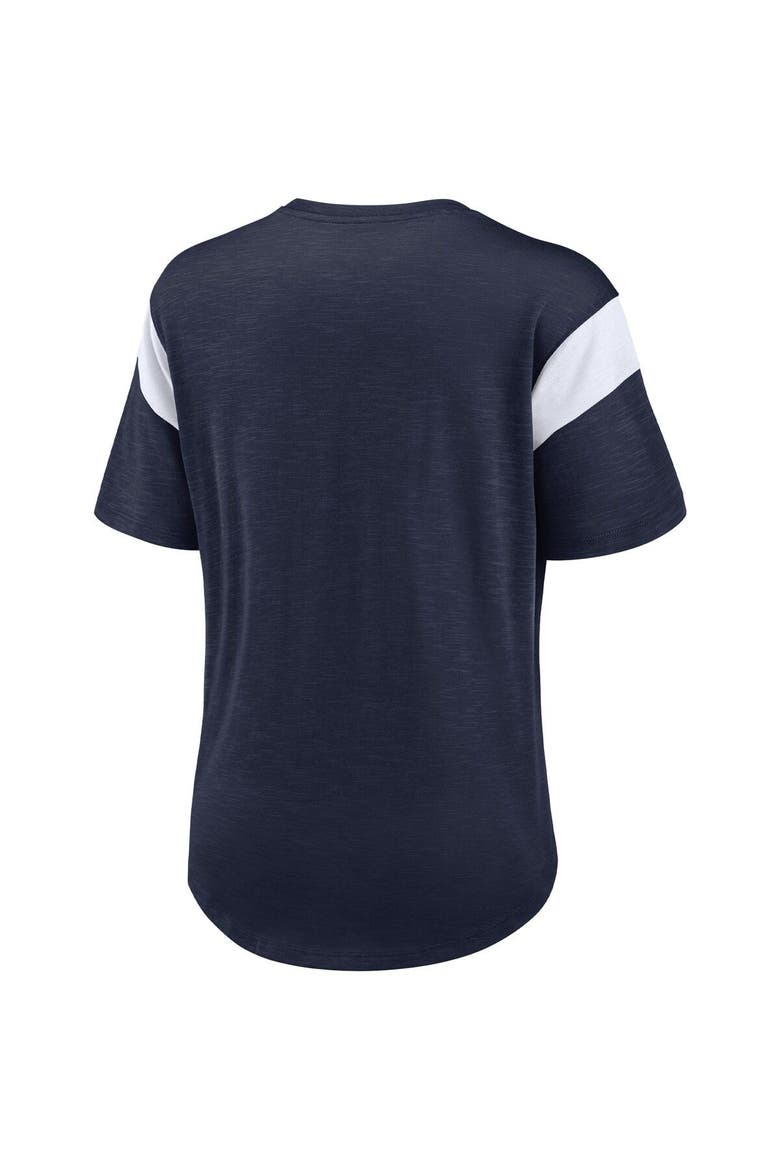 Women's Nike Heather College Navy Seattle Seahawks Primary Logo Fashion Top, Alternate, color, Heather Navy
