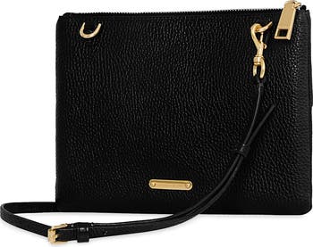 Rebecca Minkoff Edie Chevron Embossed Leather Top Zip
