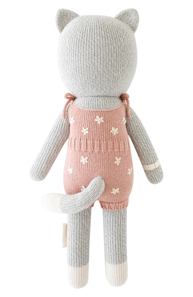 cuddle+kind Daisy the Kitten Stuffed Animal, Alternate, color, Pink/ Grey