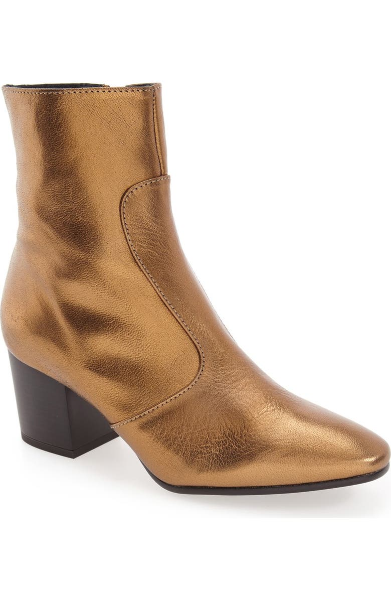 Topshop 'Mustard' Block Heel Boot, Main, color,