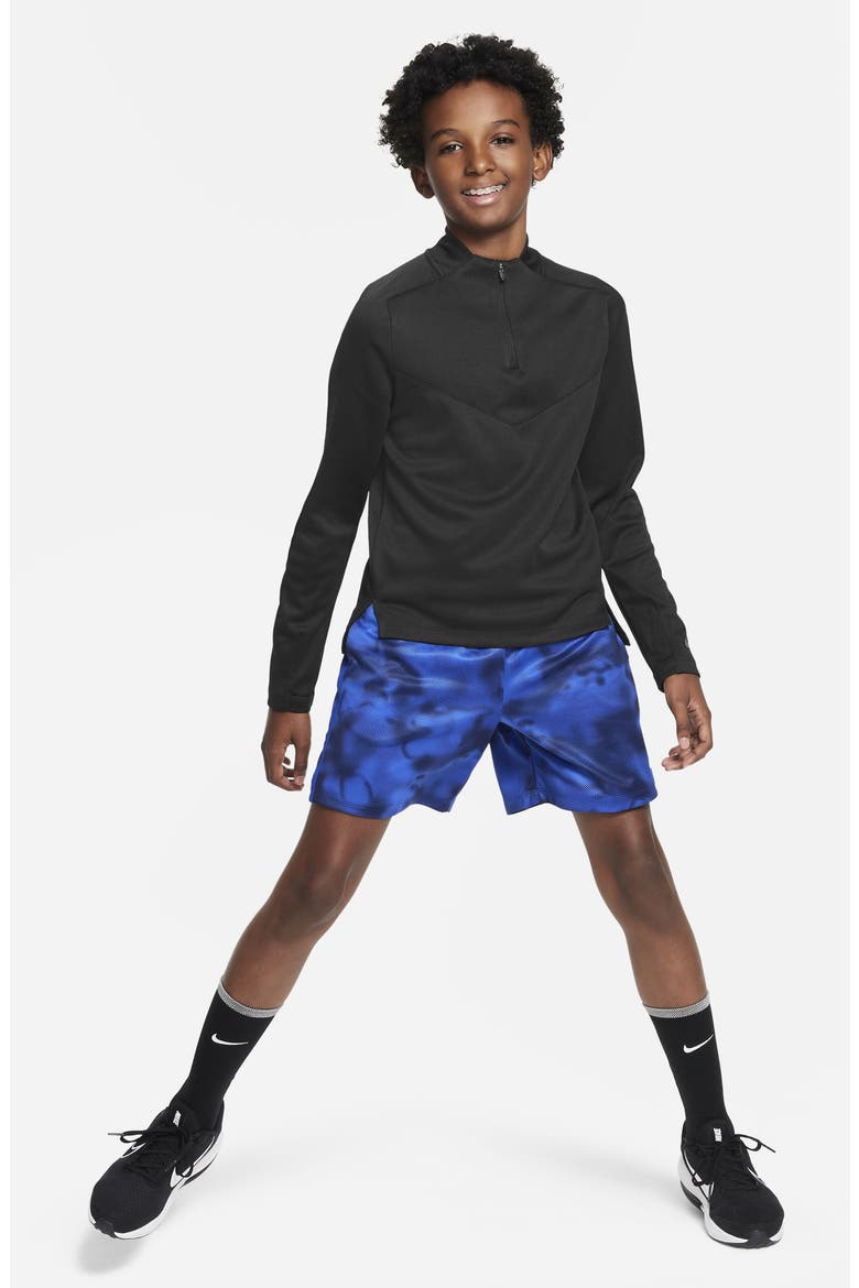 Kids' Dri-FIT Tech Quarter Zip Pullover, Alternate, color, BLACK/ BLACK