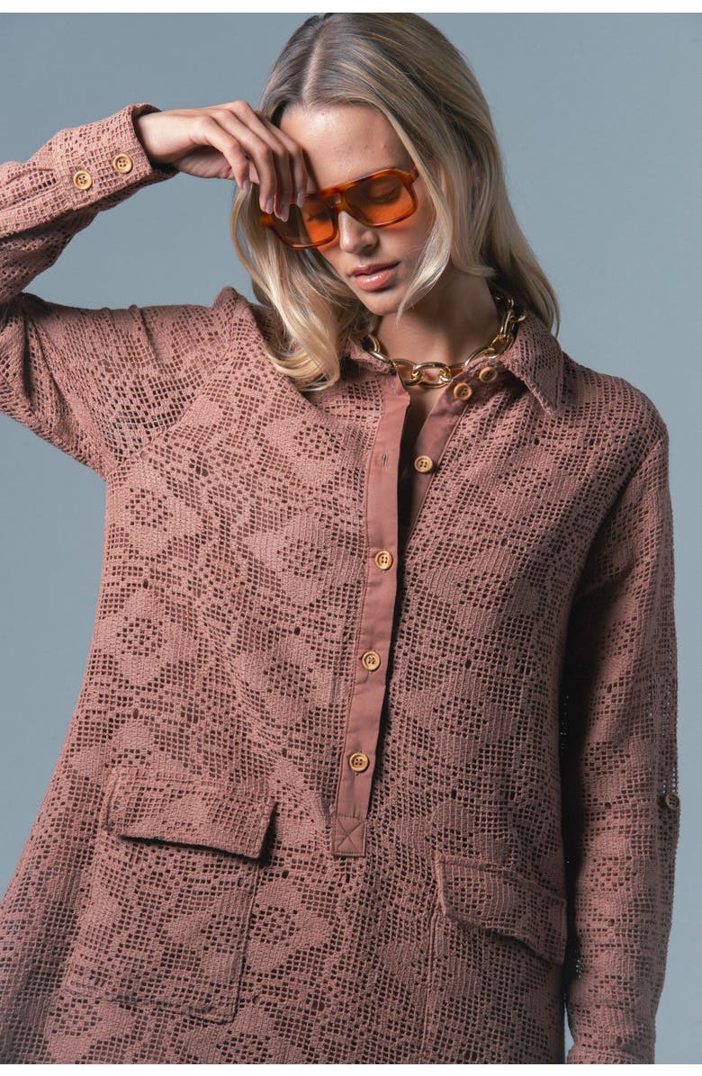 The Shirt by Rochelle Behrens The Raya Dress, Alternate, color, Mocha Mousse