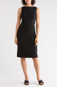 NORDSTROM RACK Sleeveless Crepe Shift Dress