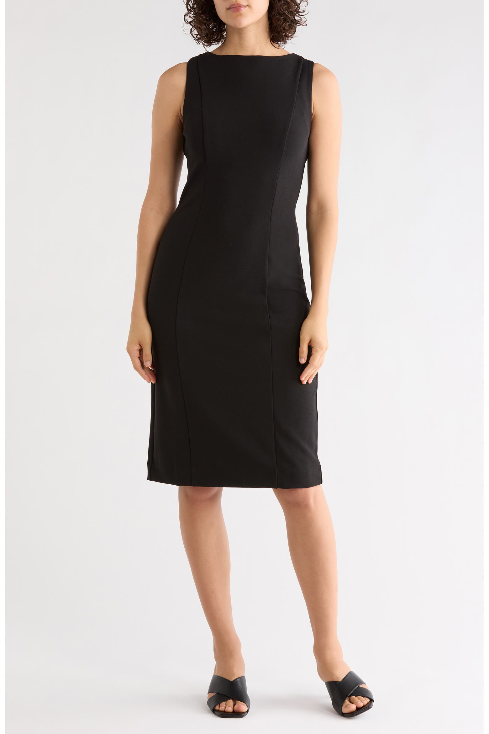 Crepe Rack NORDSTROM RACK Sleeveless Stretch Crepe Sheath Dress (Women ...