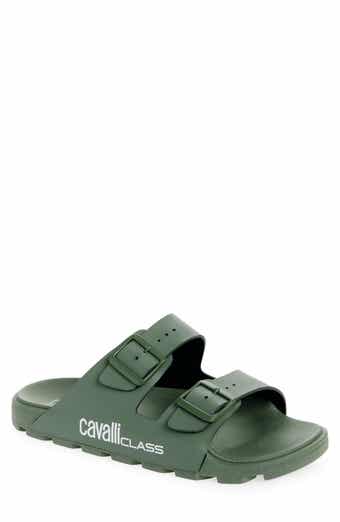 Roberto Cavalli Double Strap Slide Sandal