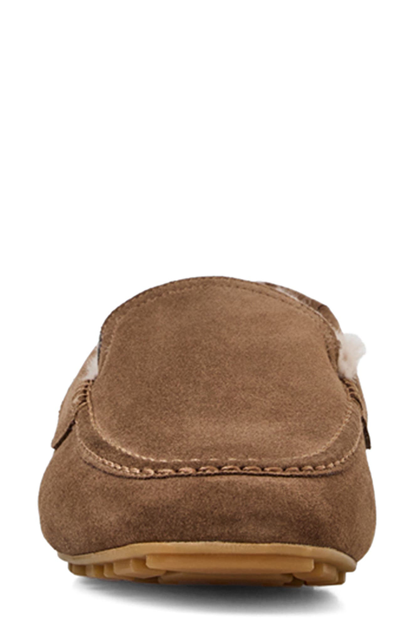 Qalista Weatherproof Faux Shearling Lined Driving Shoe, Alternate, color, TAUPE SUEDE