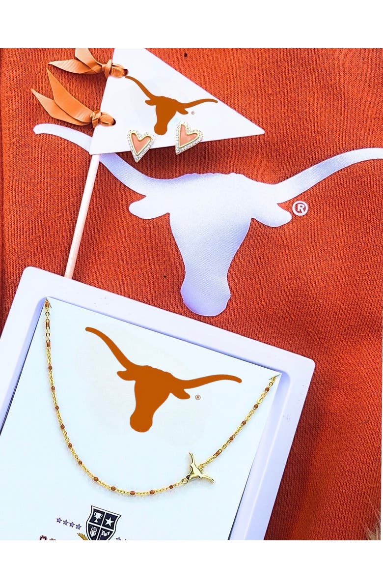 Color Shout University Of Texas Side Necklace, Alternate, color, 