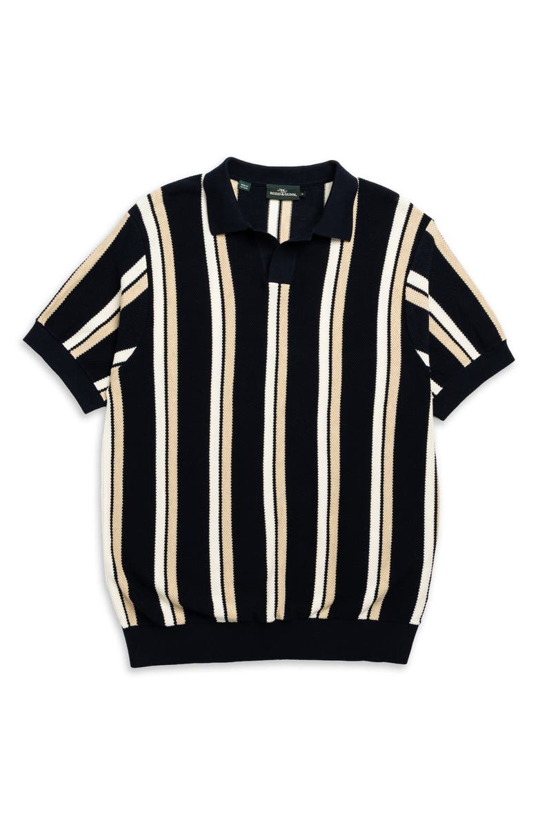 Rodd & Gunn Royce Hill Johnny Collar Polo, Alternate, color, Midnight