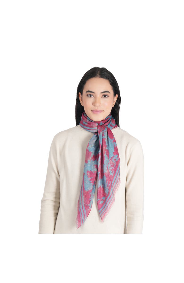 Vismaya Garden Whisper Lightweight Scarf, Main, color, Mineral Red