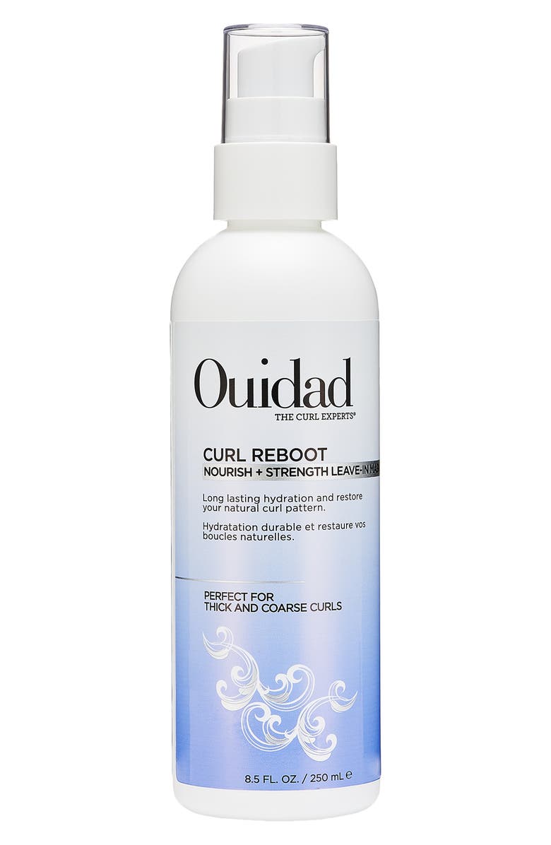 Ouidad Curl Reboot Nourish + Strength Leave-in Mask for Thick & Coarse Hair, Main, color,