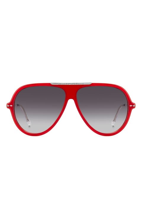 60mm Oversize Pilot Sunglasses